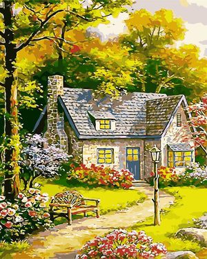 DIY Painting by number kit | Idyllic countryside