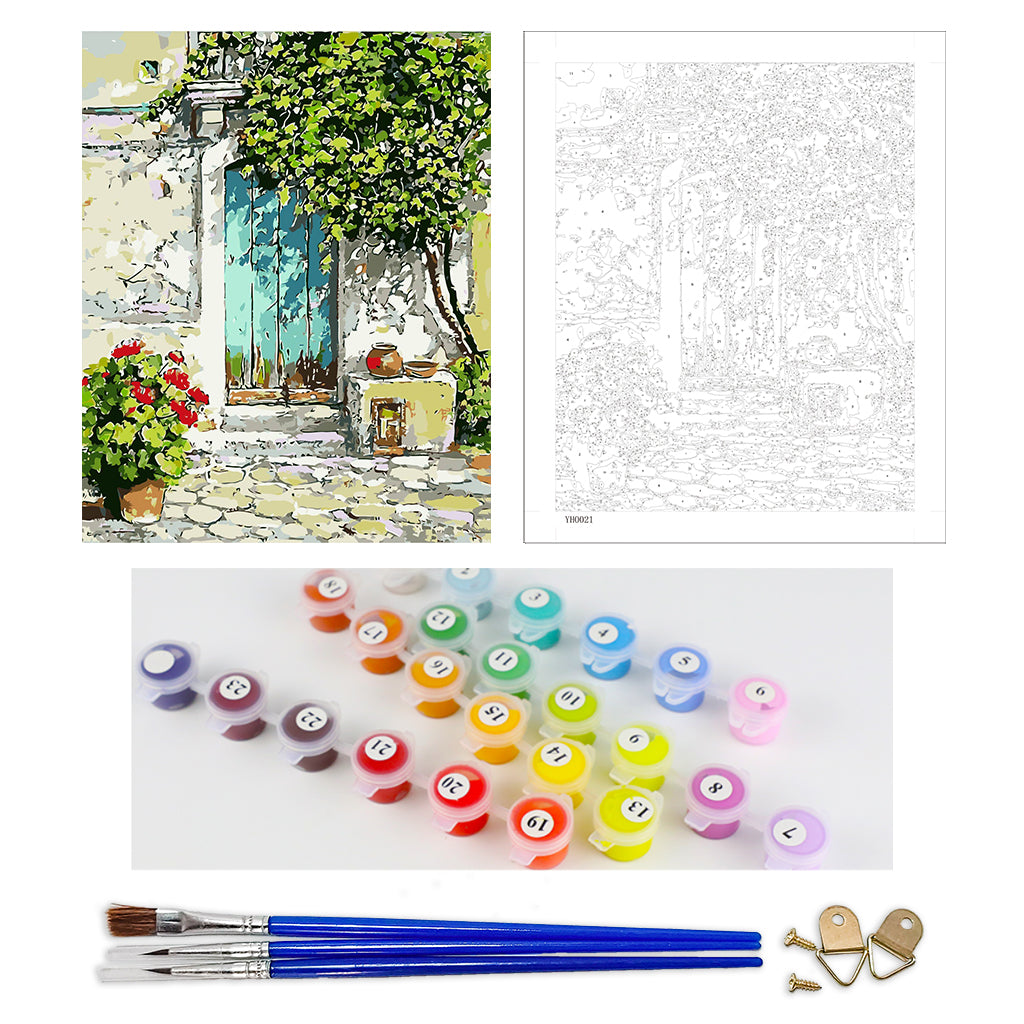 DIY Painting by number kit | Home door