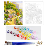 DIY Painting by number kit | Rural landscape