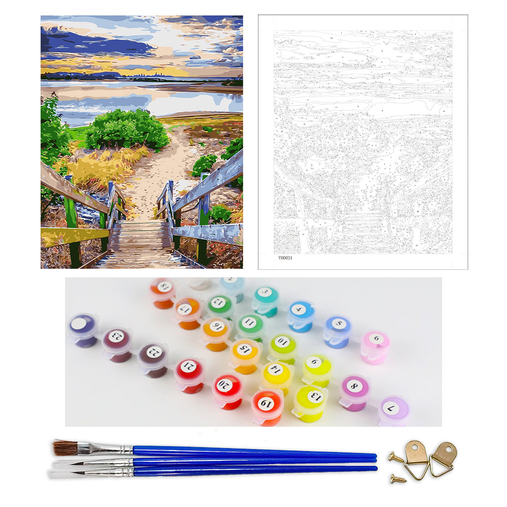 DIY Painting by number kit | Wild scenery