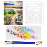 DIY Painting by number kit | Wild scenery