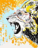 DIY Painting by number kit | Lion head