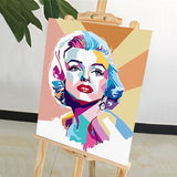 DIY Painting by number kit | Audrey Hepburn