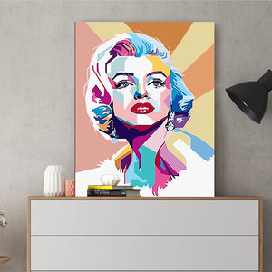 DIY Painting by number kit | Audrey Hepburn