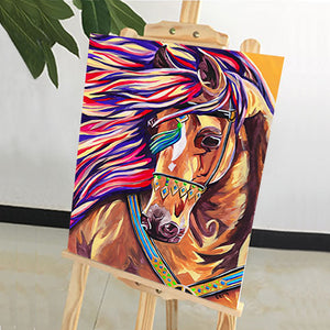 DIY Painting by number kit | Fine horse
