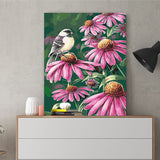 DIY Painting by number kit | Flower and bird scenery