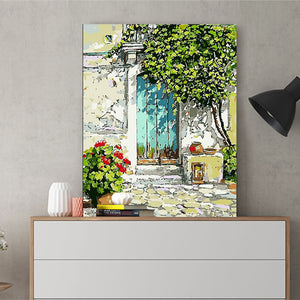DIY Painting by number kit | Home door