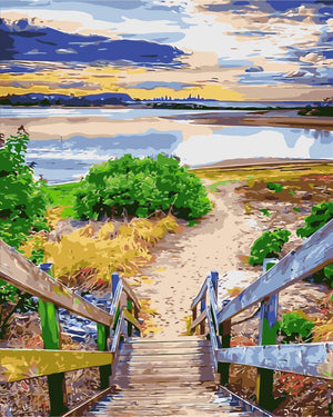 DIY Painting by number kit | Wild scenery