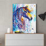 DIY Painting by number kit | Colorful horse