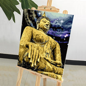 DIY Painting by number kit | Buddha statue