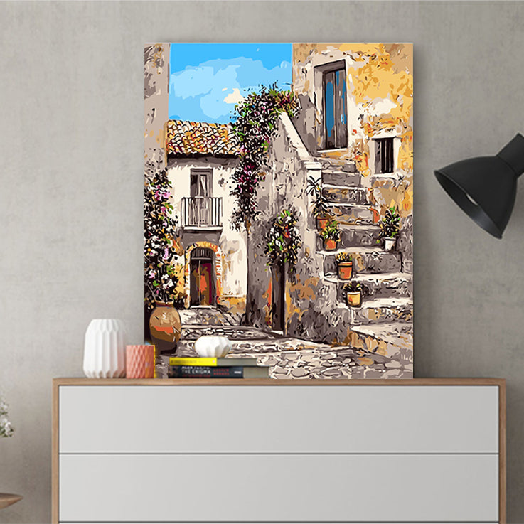 DIY Painting by number kit | Country road