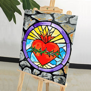 DIY Painting by number kit | Beautiful pattern