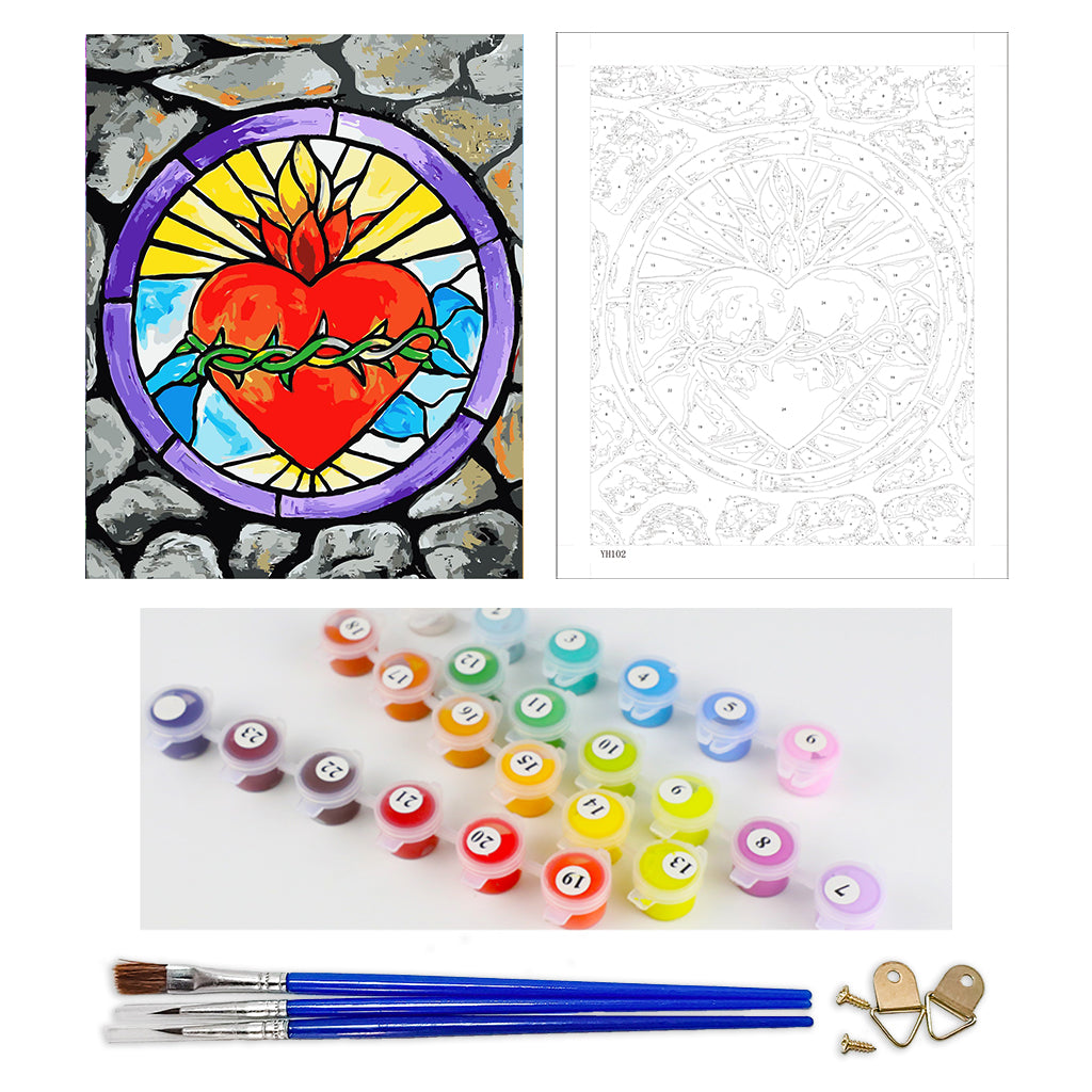 DIY Painting by number kit | Beautiful pattern