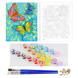 DIY Painting by number kit | Butterflies