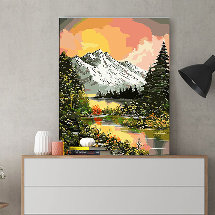 DIY Painting by number kit | Wild natural scenery