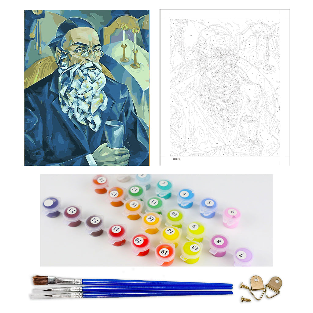 DIY Painting by number kit | Businessman
