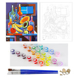 DIY Painting by number kit | Fruits and wines on the table