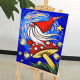 DIY Painting by number kit | Mushroom Elf