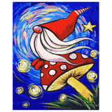 DIY Painting by number kit | Mushroom Elf