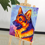 DIY Painting by number kit | German Shepherd dog