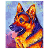 DIY Painting by number kit | German Shepherd dog