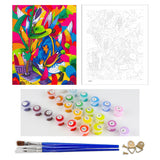 DIY Painting by number kit | Worker picking corn