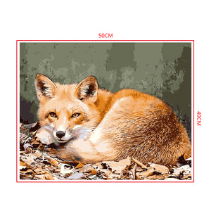 DIY Painting by number kit | Animal fox