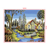 DIY Painting by number kit | Cartoon house