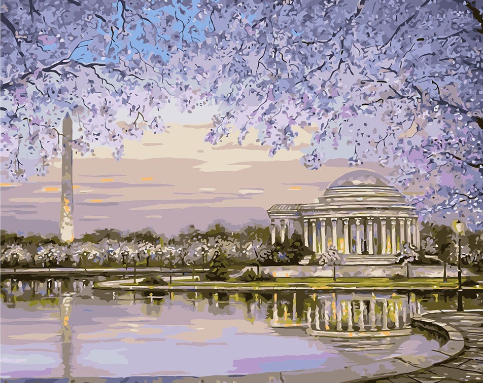 DIY Painting by number kit | Beautiful view of the palace