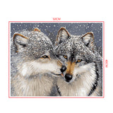 DIY Painting by number kit | Tibetan Wolves