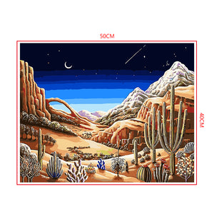 DIY Painting by number kit | Desert at night