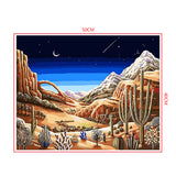 DIY Painting by number kit | Desert at night