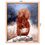 DIY Painting by number kit | Animal squirrel