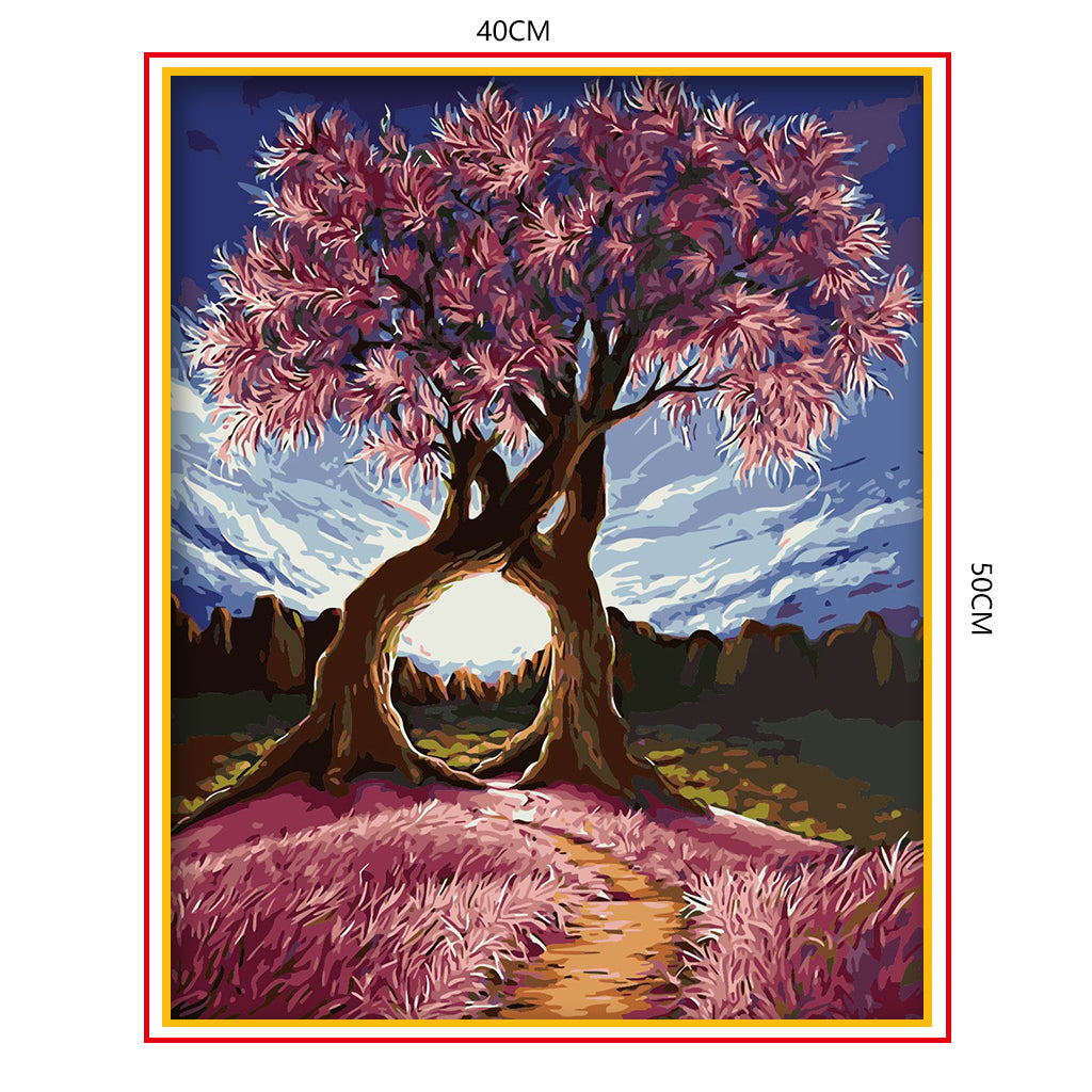 DIY Painting by number kit | Beautiful big tree