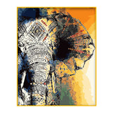 DIY Painting by number kit | Comic elephant