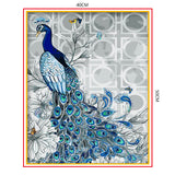 DIY Painting by number kit | Peacock