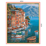 DIY Painting by number kit | Beautiful scenery of the sea