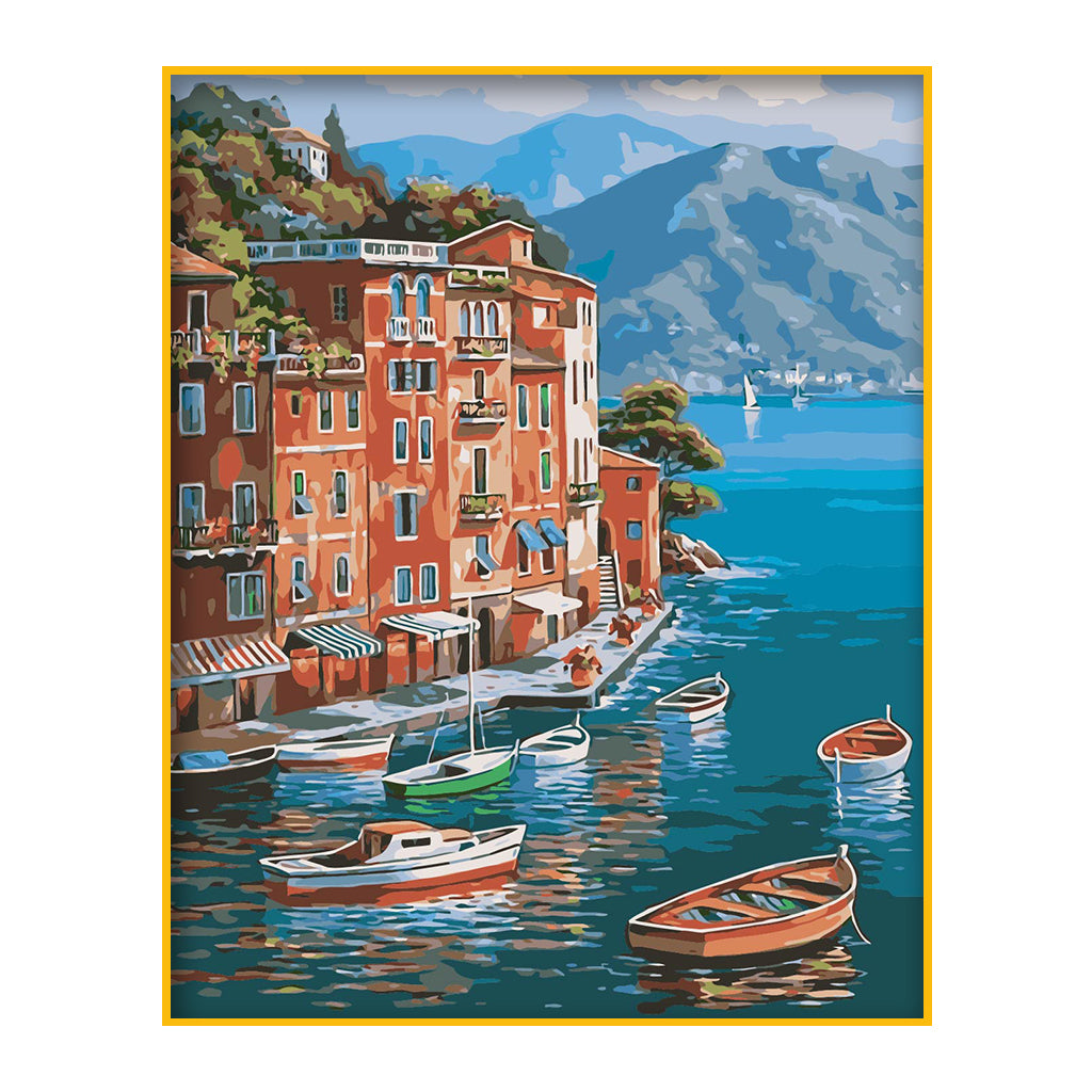 DIY Painting by number kit | Beautiful scenery of the sea