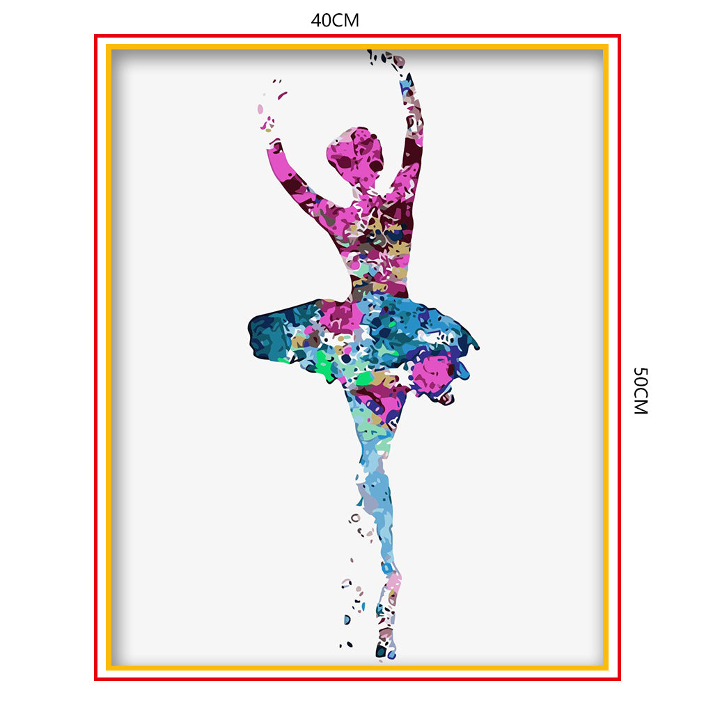 DIY Painting by number kit | Ballerina girl
