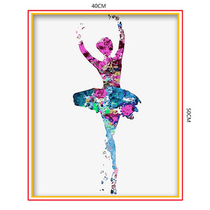 DIY Painting by number kit | Ballerina girl