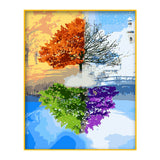 DIY Painting by number kit | Four Seasons Tree