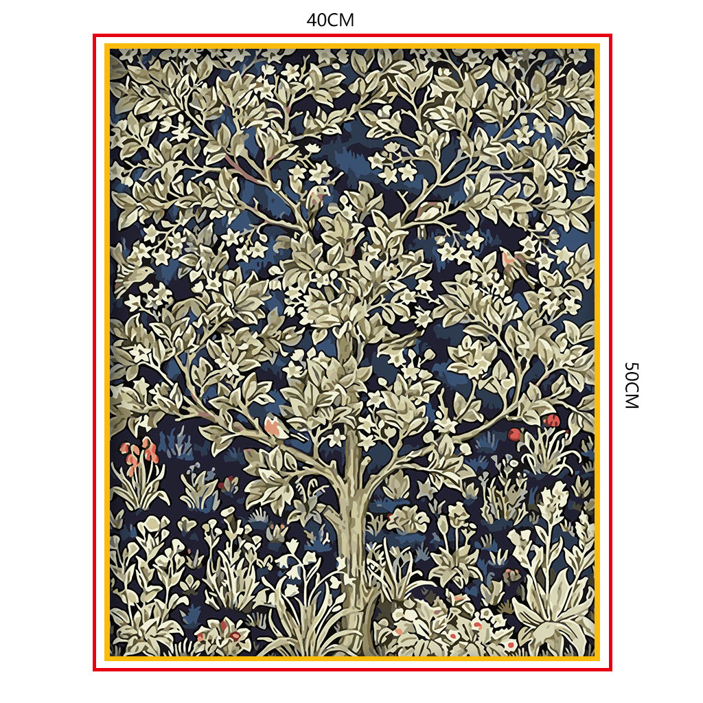 DIY Painting by number kit | Gold tree