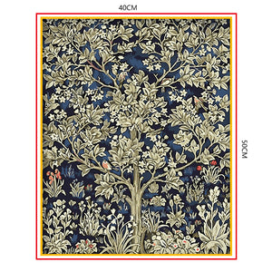 DIY Painting by number kit | Gold tree