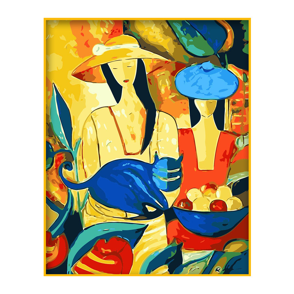 DIY Painting by number kit | Abstract people