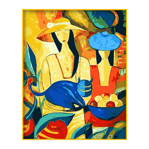 DIY Painting by number kit | Abstract people