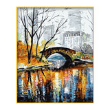 DIY Painting by number kit | Bridge scenery