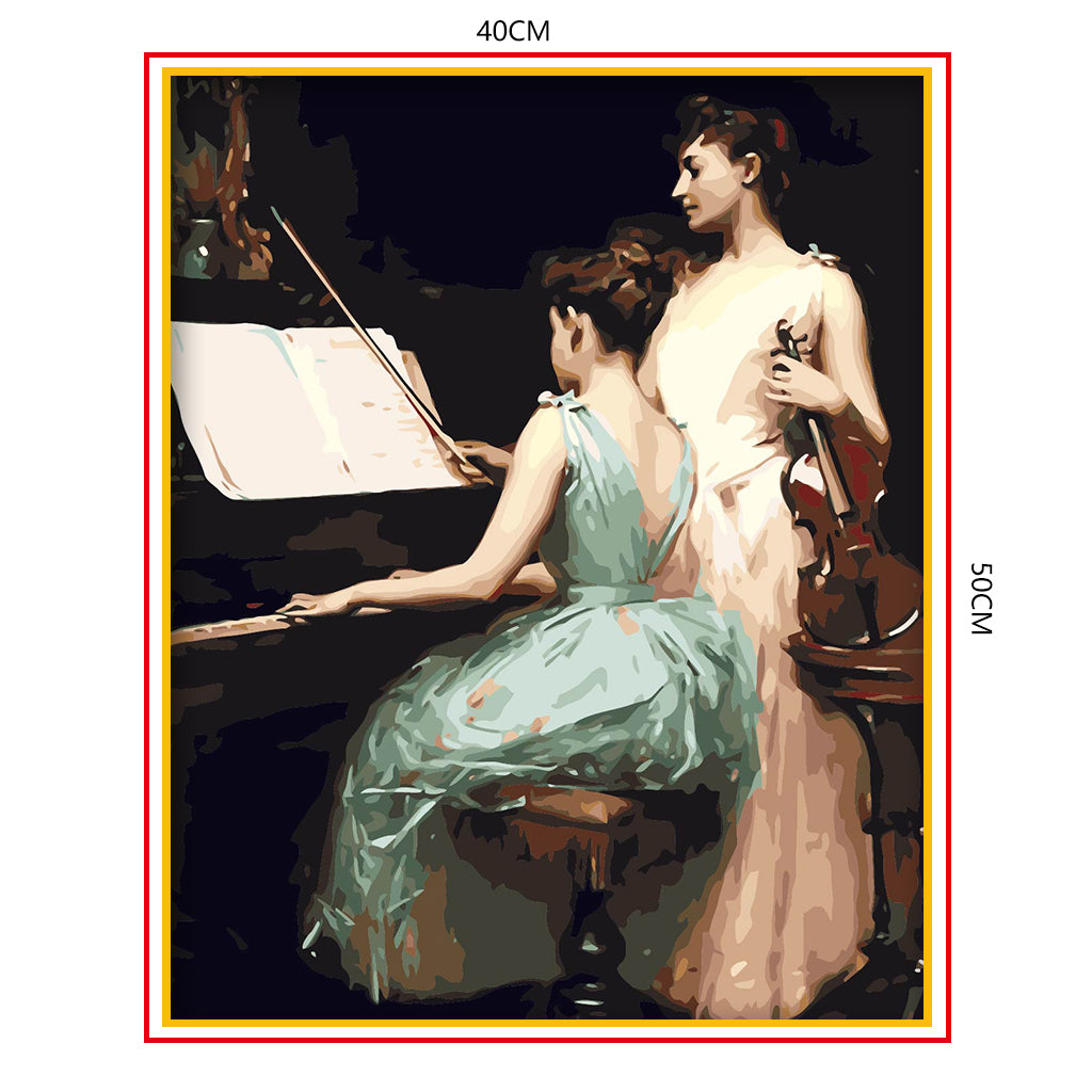 DIY Painting by number kit | Music performance
