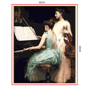 DIY Painting by number kit | Music performance