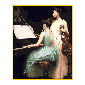 DIY Painting by number kit | Music performance