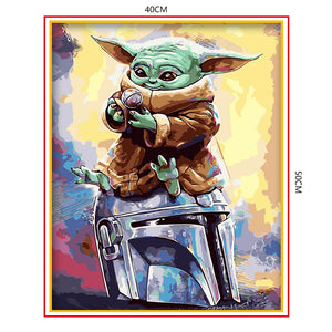 DIY Painting by number kit | Baby Yoda